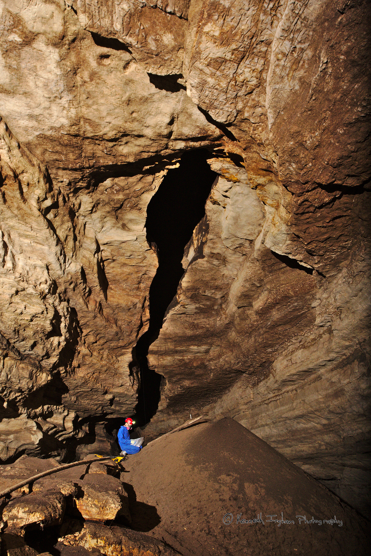 Andreas downloading data in bat cave